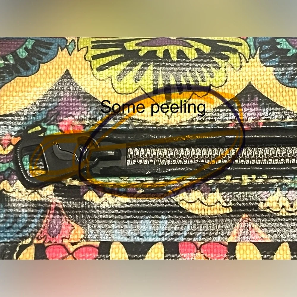 Sakroots Multicolor Crossbody Bag w Snap closure Adjustable Straps Purse - Picture 5 of 16